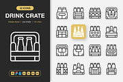 Drink Crate Icons, an Icon by Spacepixel Creative (Thumbnail 1 of 3)