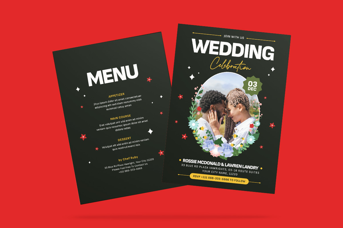 Hilmeraty Wedding Invitation, an Invitation Template by iDoodle Studio (Photo 2 of 4)