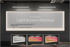 Light Screens Mockup
