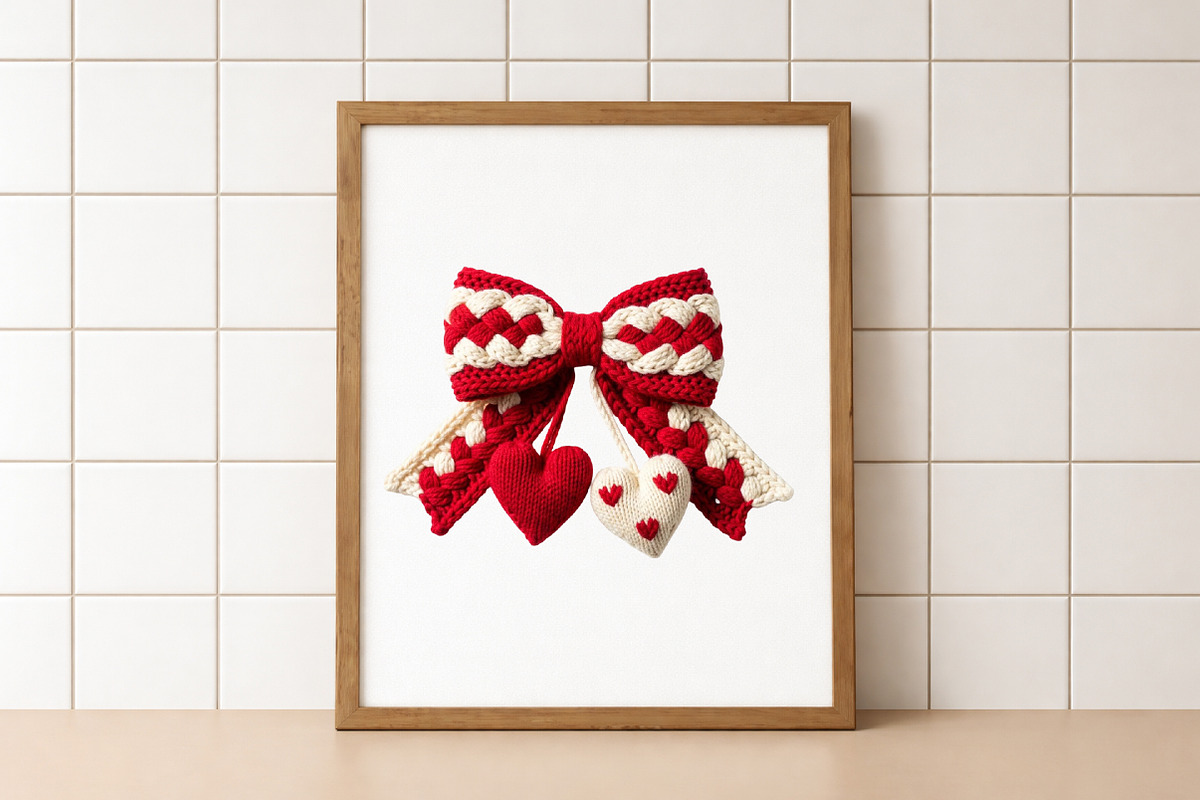 Cute Valentine Bow PNG, an Illustration by DreamArtGraphic (Photo 3 of 4)