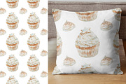 Watercolor Cupcake Patterns, a Pattern Graphic by Kolorata Art (Thumbnail 3 of 4)