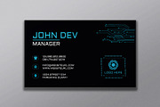 Tech Business Card, a Business Card Template by designerzDukan (Thumbnail 2 of 3)