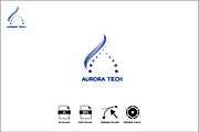 Aurora Tech Design Logo Template, a Branding & Logo Template by Ingat Sahabat (Thumbnail 2 of 3)