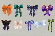 Halloween Bows Clipart Hand Drawn, an Object Graphic by the_myro (Thumbnail 2 of 12)