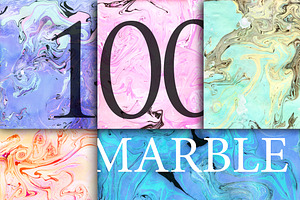 100 Marbled textures