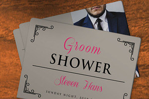 Groom Shower 1, an Invitation Template by Mariyana