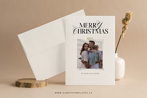 Christmas Card Template CC174