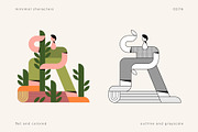 Minimal Character Set, a Person Illustration by Léo Alexandre (Thumbnail 3 of 18)