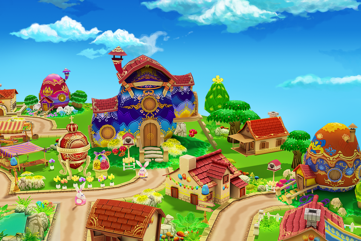 Cartoon Easter Village, an Environmental 3D Model by Souchenki (Photo 13 of 31)
