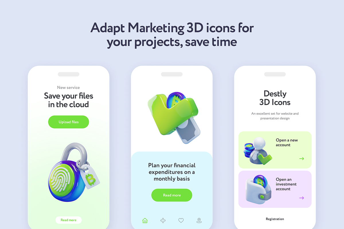 Cripsy Cryptocurrency 3D Icons, a 3D by Welovegraphics (Photo 3 of 10)