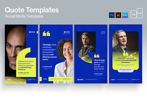 Quote Social Media Template, a Social Media Template by BrandPacks