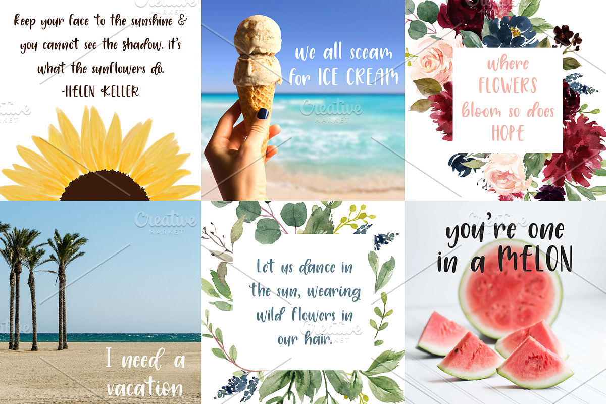 Sunset Skies Hand Lettered Font preview 2