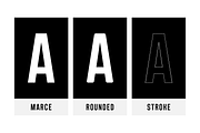 Marce - Powerful Font Family, a Font by alpercakici (Thumbnail 4 of 16)