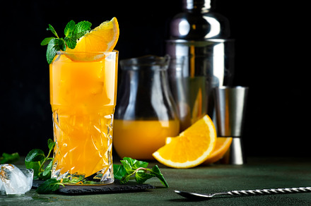 Screwdriver, alcoholic cocktail drink with vodka, orange juice a, a Food & Drink Photo by 5PH