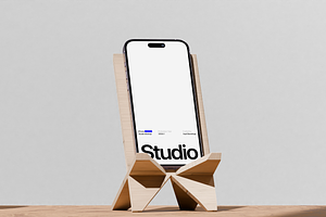 Animated Studio iPhone Mockup