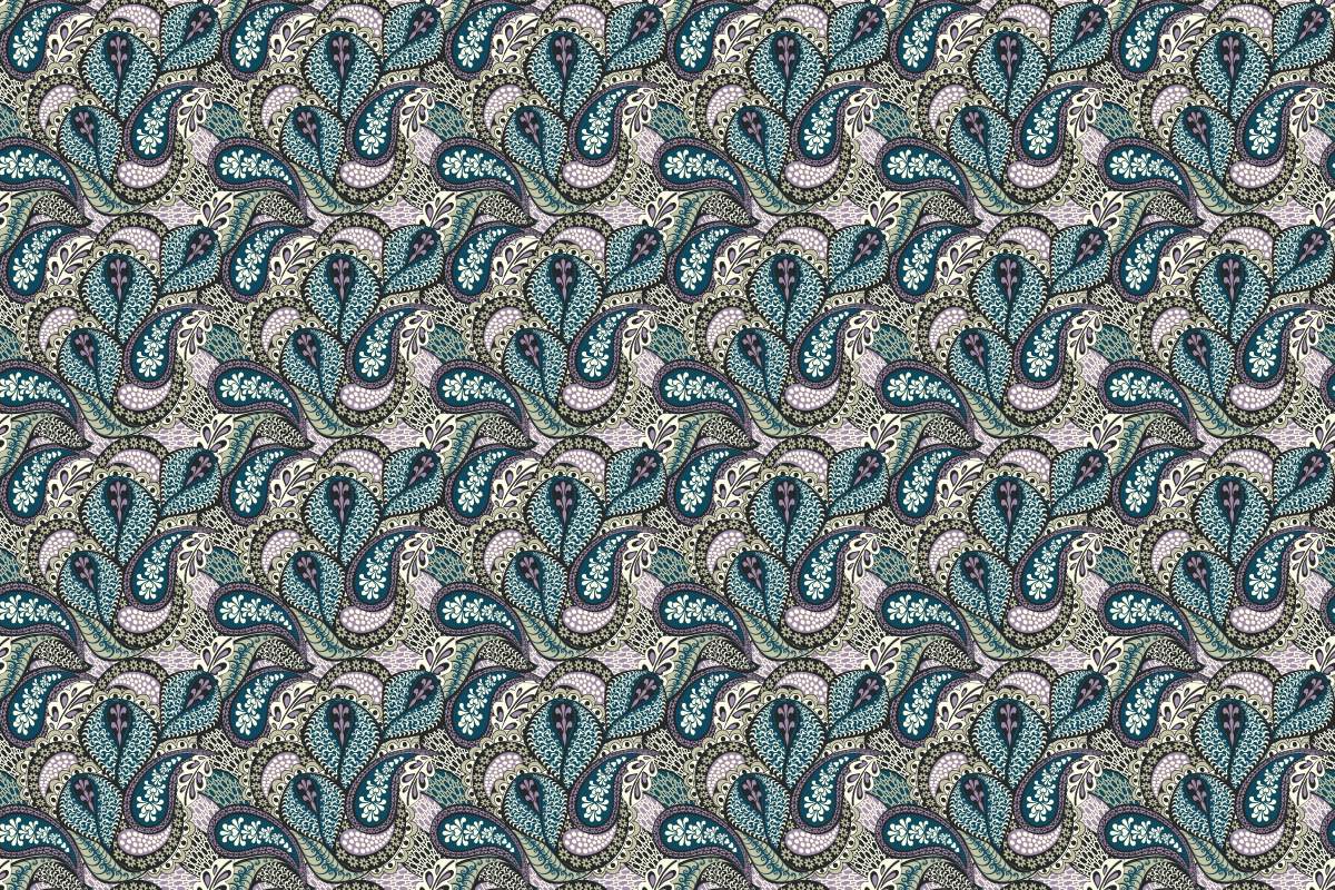Paisley Splurge, a Pattern Graphic by The Queen's Bazaar (Photo 2 of 3)