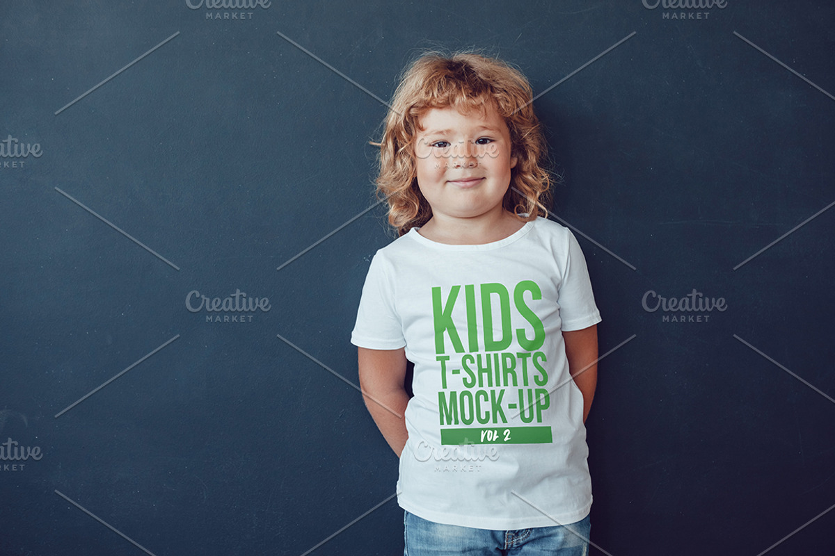 Kids T-Shirt Mock-Up Vol 2, a Shirt Mockup by Freeman Studio (Photo 3 of 11)