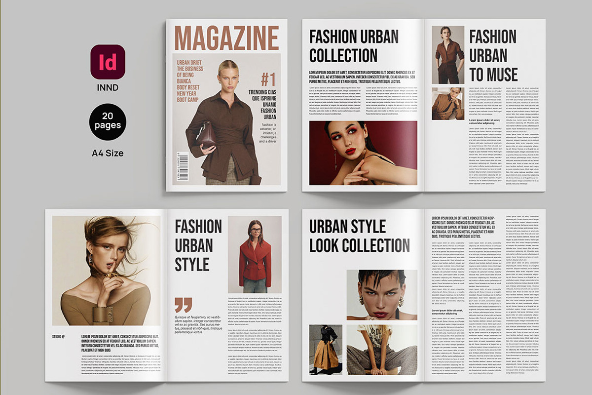 Fashion Urban Magazine, a Magazine Template by yanindesign (Photo 1 of 5)