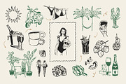 La Dolce Vita Illustrations, an Object Graphic by iStar Design (Thumbnail 7 of 14)