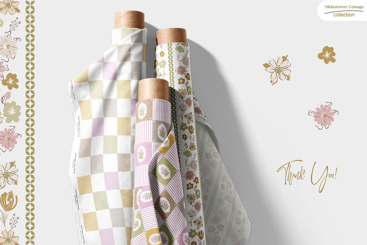 Midsummer Cottage - Patterns, a Pattern Graphic by InaCorart (Photo 6 of 6)