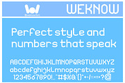 Thinking Numbers font, a Sans Serif Font by weknow (Thumbnail 5 of 8)