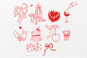 Romantic Clipart Bundle PNG & SVG, a Seasonal Illustration by Marine art (Thumbnail 3 of 4)