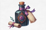 Black & Purple Gothic Autumn Clipart, an Illustration by Designking (Thumbnail 3 of 4)