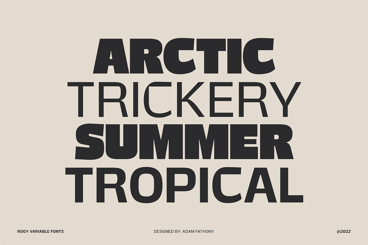 Rogy Variable Fonts, a Font by Adam Fathony (Photo 5 of 17)