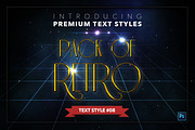 Retro #1 - 20 Text Styles, a Layer Style Add-On by Jonas Stensgaard (Thumbnail 9 of 23)