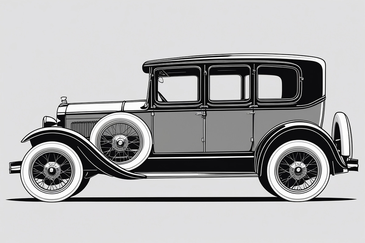 Classic Vintage Car Bundle Set, an Illustration by BIPLOB EXPERT (Photo 5 of 9)