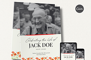 Funeral Program Template I Canva, an Invitation Template by The Social Stuff (Thumbnail 2 of 10)