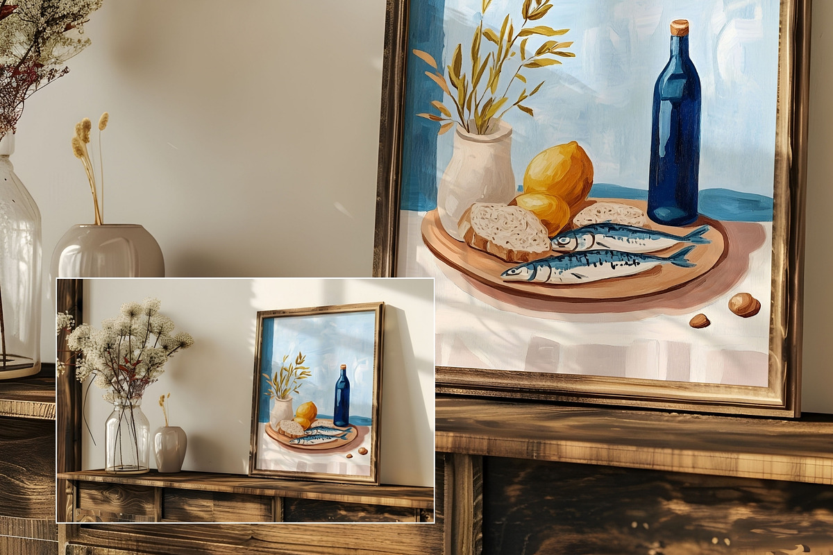 Rustic Frame Mockup 4x5 | FR-RU-001, a Household Mockup by Callistemon Creative (Photo 4 of 8)