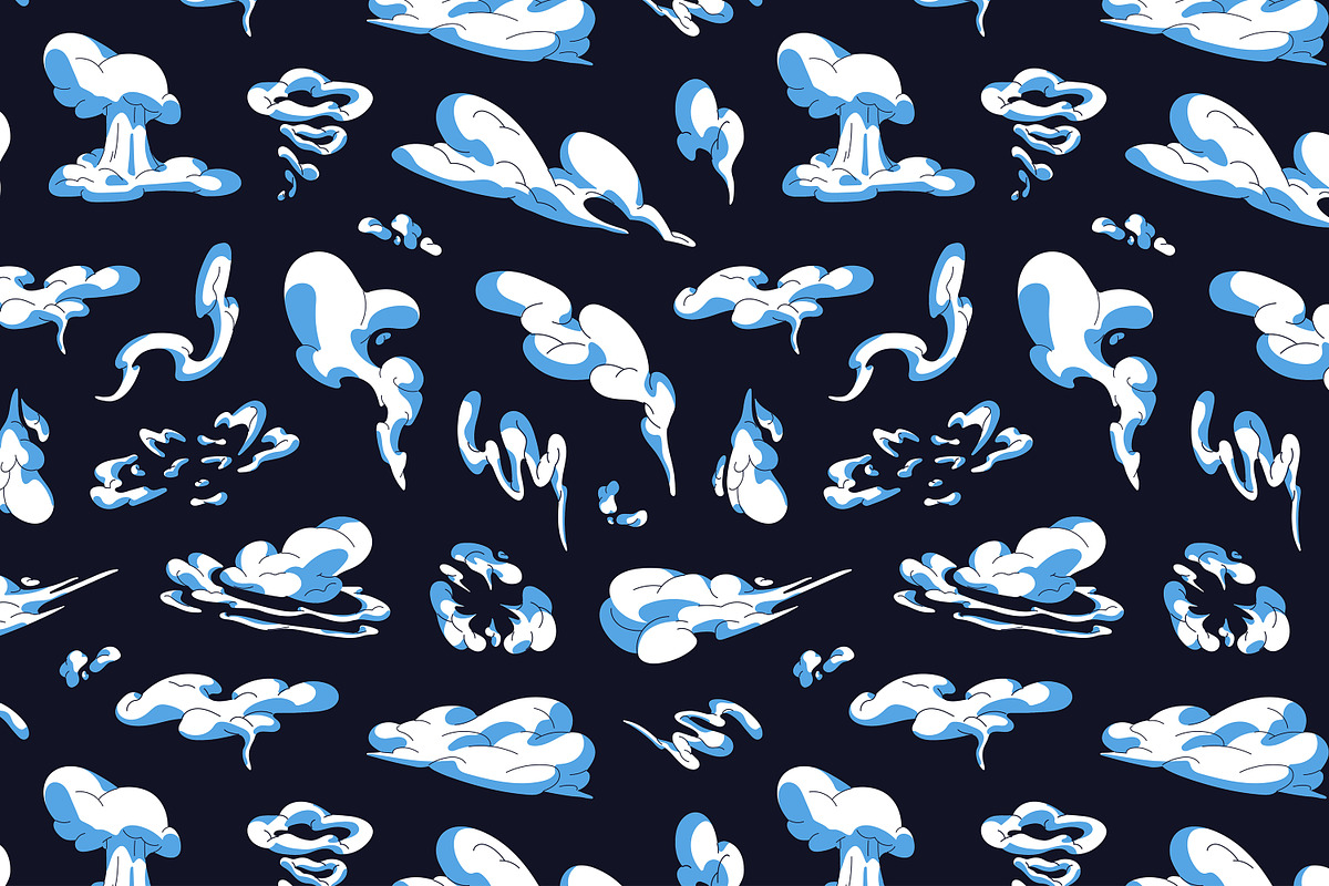 Abstract clouds, smoke set, patterns, an Object Illustration by PaperTrident (Photo 3 of 4)
