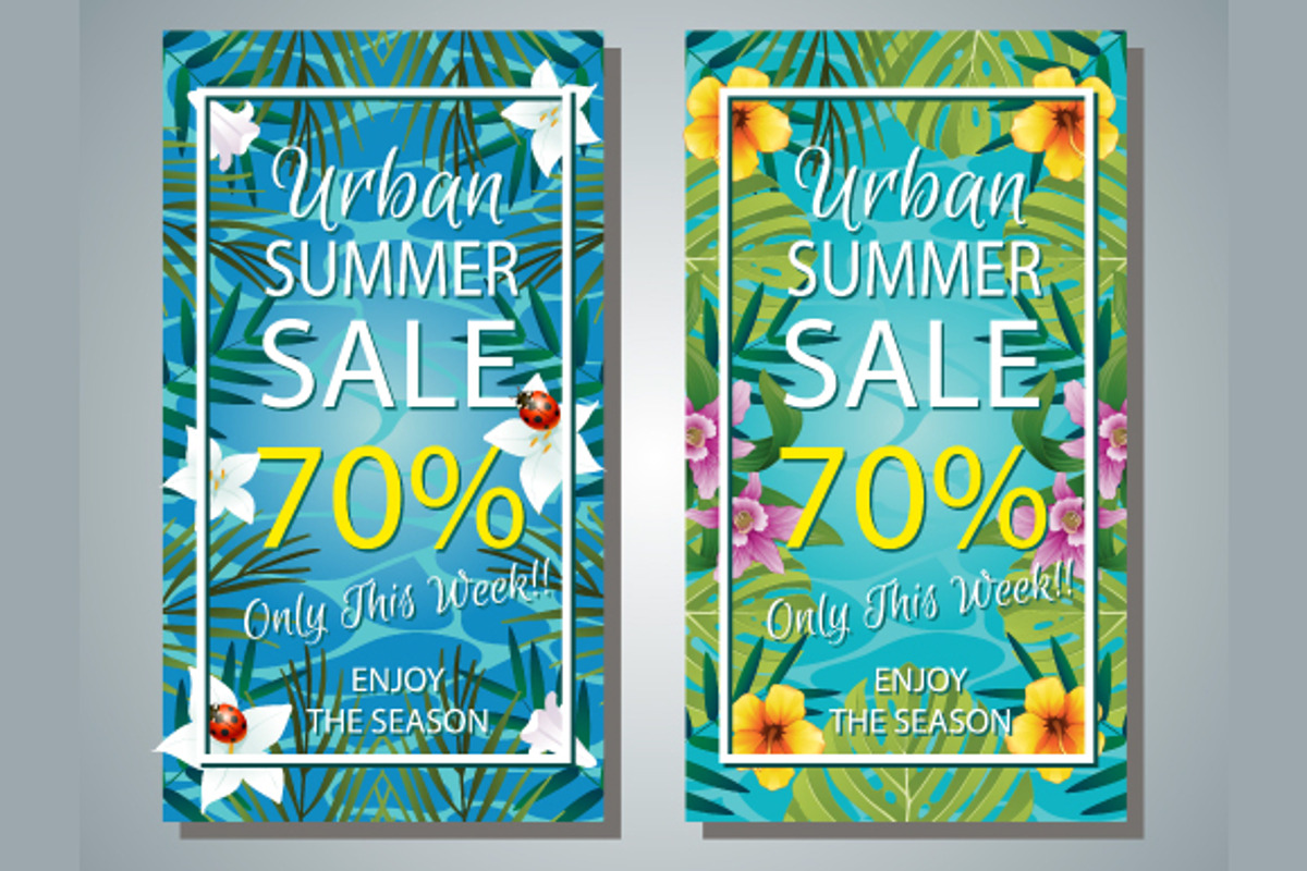 Summer Banner and Voucher Set, a Poster Template by Propylparaben (Photo 6 of 6)