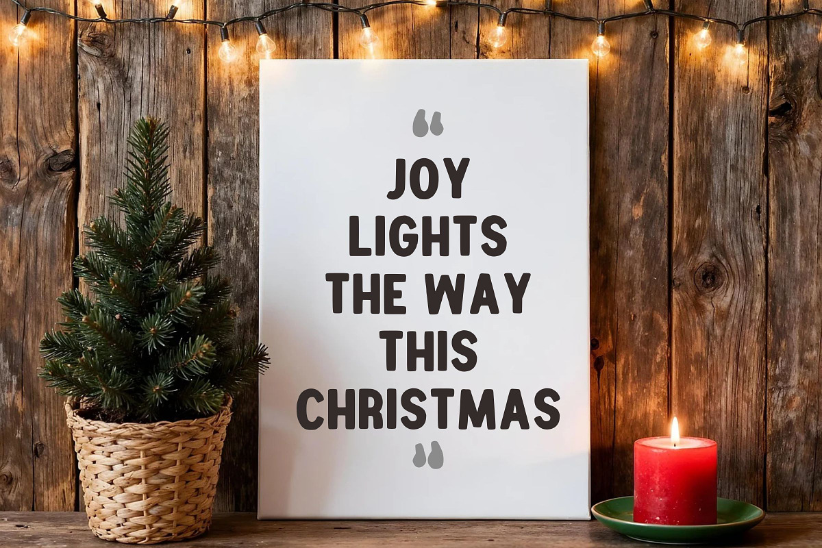 Welcome December, a Font by Limited.studio (Photo 3 of 6)