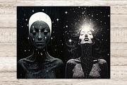 Among The Stars Junk Journal Pages, a Person Illustration by GlamArtZhanna (Thumbnail 4 of 9)
