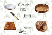 Vegetable Clipart Set, a Food Illustration by IrynaPanashii (Thumbnail 3 of 12)