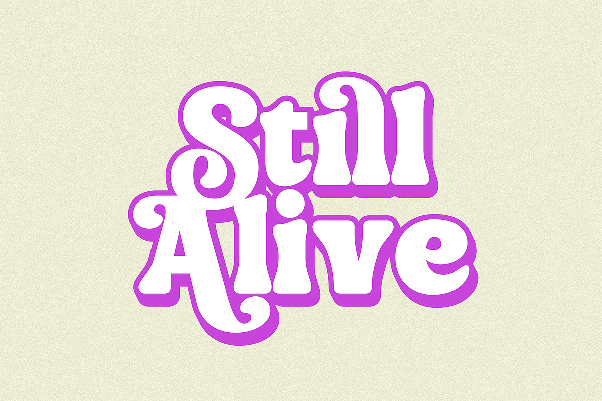 Silky Milky-Bold Retro Serif, a Serif Font by Violet Natural (Photo 12 of 12)
