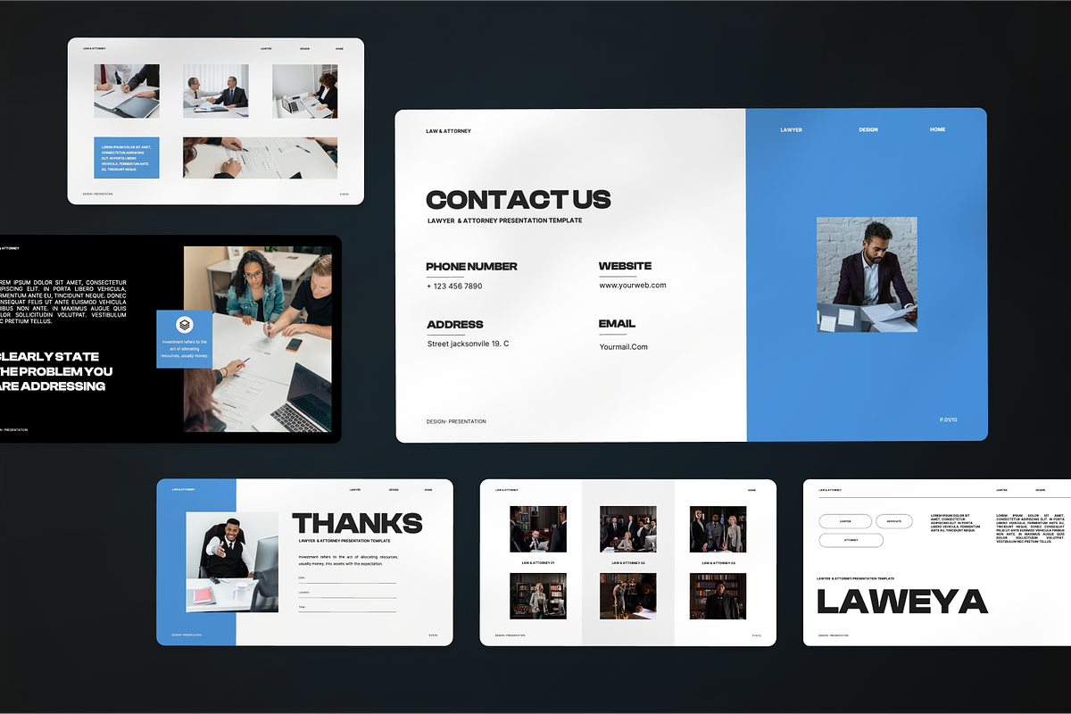 Lawyer & Attorney Google Slide, a Presentation Template by SquidPixey (Photo 7 of 7)