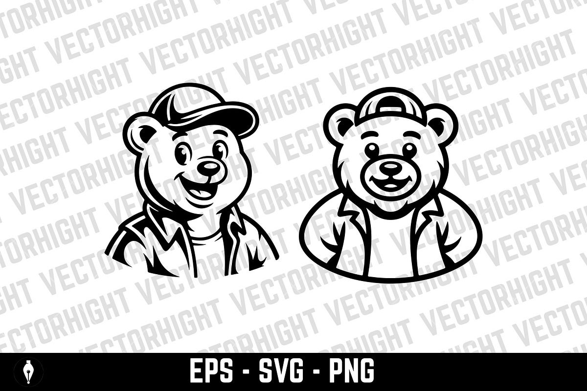 Mascot of a bear, an Animal Illustration by Vectorhight (Photo 3 of 5)