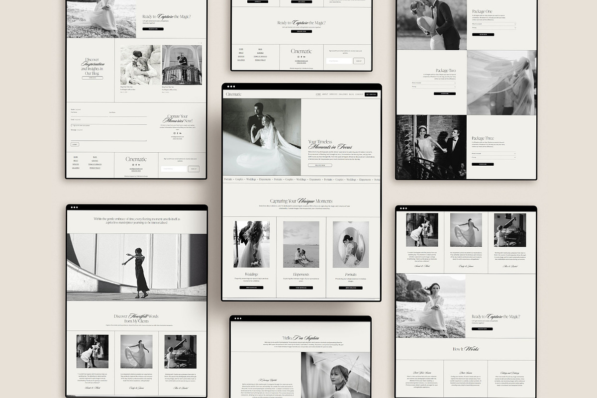Photographer Website Template, a Squarespace Template by 3.14&Co (Photo 2 of 10)