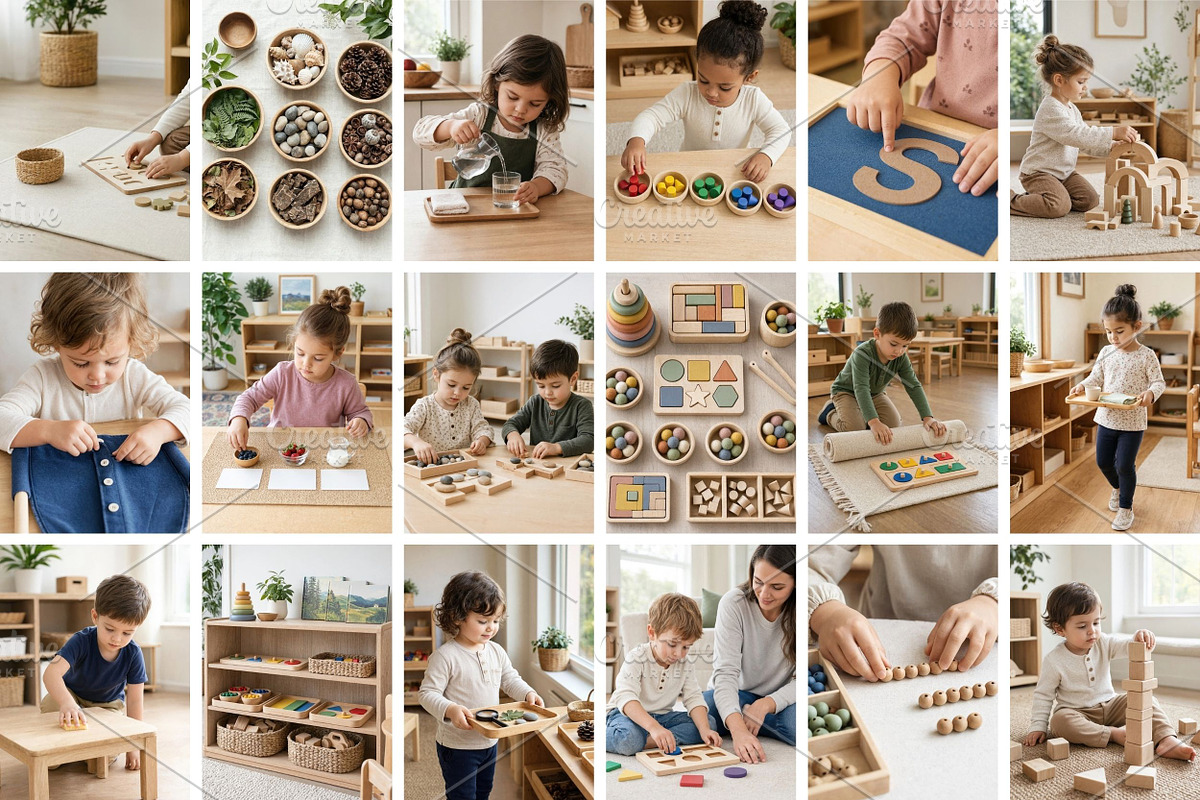 Montessori Play Stock Photo, a School & Education Photo by Selenique Studio (Photo 10 of 11)