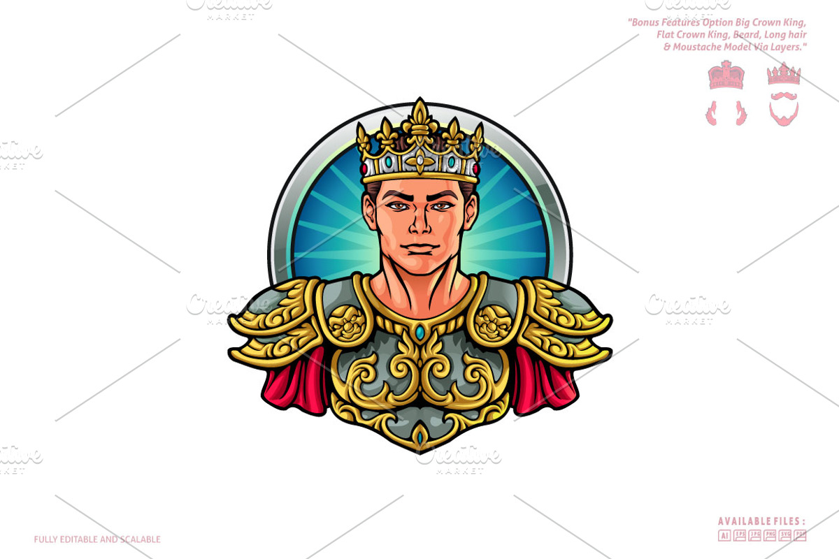 The King Logo Template, a Branding & Logo Template by Kongstones_std (Photo 5 of 7)