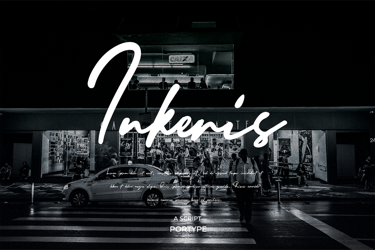 Inkeris - A script, a Script Font by portype (Photo 1 of 8)