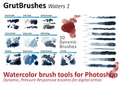 Waters 1 Photoshop Watercolor Tools preview 4
