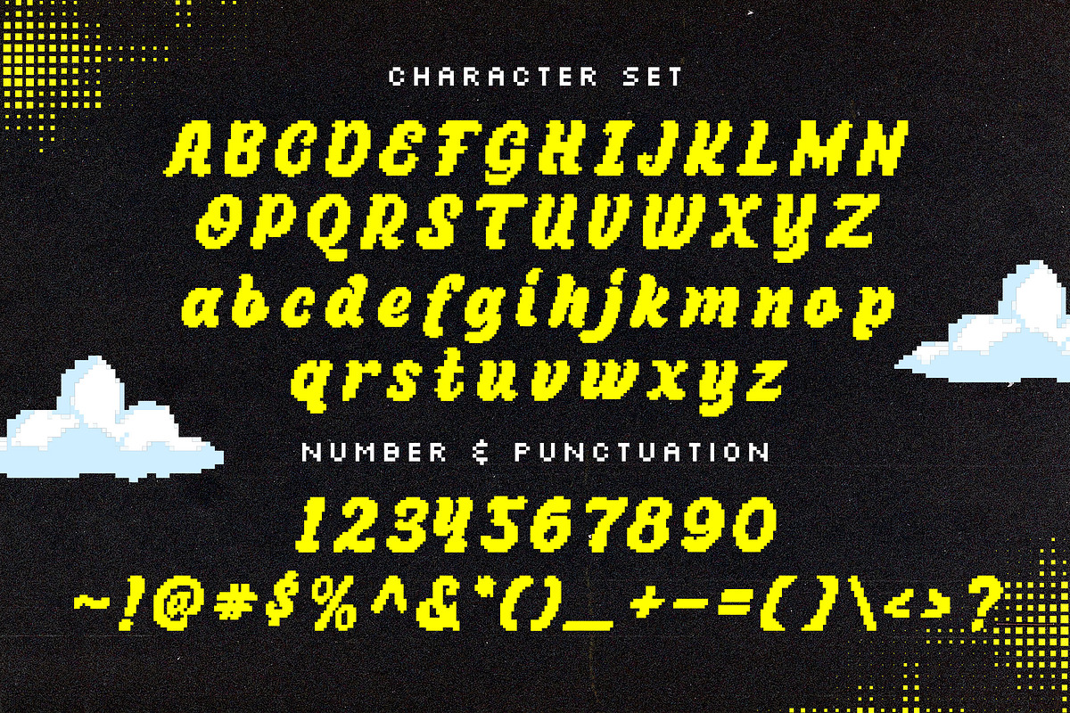Ohleys Pixelated Font, a Handwritten Font by Angin Studio (Photo 14 of 15)