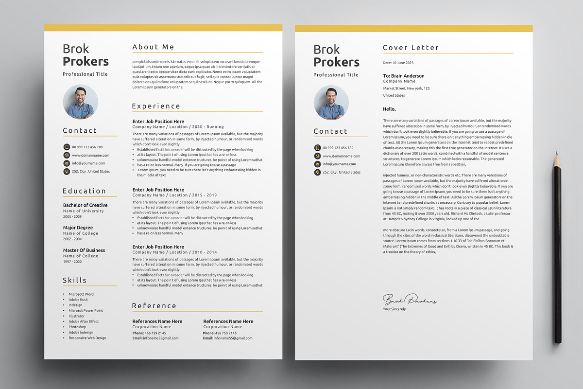 Resume, a Resume Template by Creatune (Photo 2 of 3)