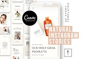 Natural Instagram Story Posts, a Social Media Template by Cultive Creative (Thumbnail 1 of 9)