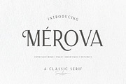 Merova - Classic Serif (5 Fonts), a Serif Font by Sarid Ezra (Thumbnail 1 of 8)