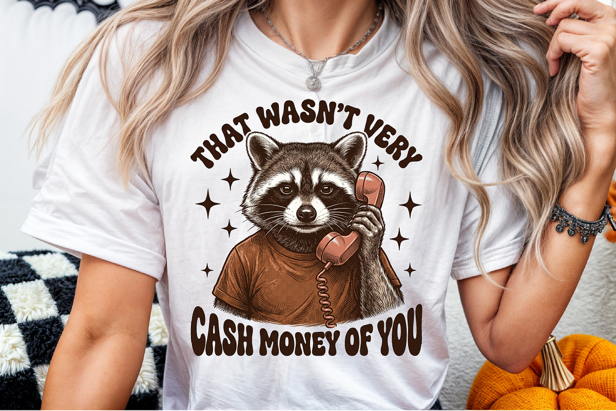 Funny Raccoon PNG Sublimation Bundle, an Object Illustration by Sublimation Artist (Photo 14 of 23)